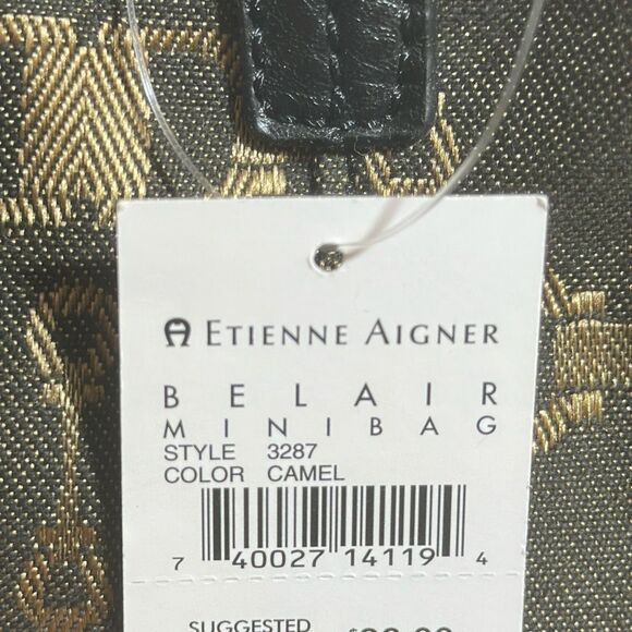 Etienne Aigner BelAir Mini Bag Camel Style 3287 Signature Purse Pocketbook - Picture 7 of 9